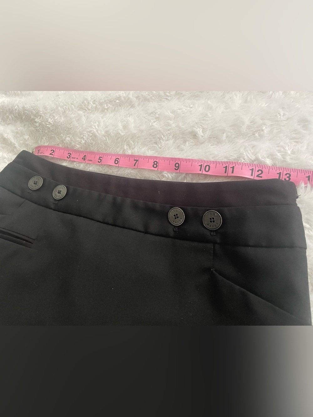 Ted Baker London Pencil Skirt with front button details - Picture 5 of 9
